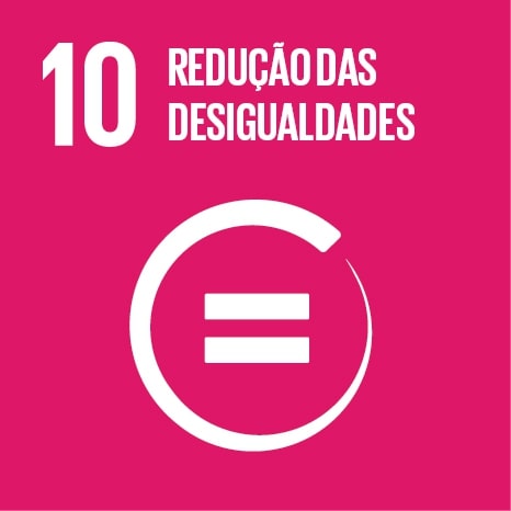 Logo ODS 10 Redução das desigualdades