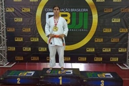 A atleta campeã, Ana Júlia Fernandes